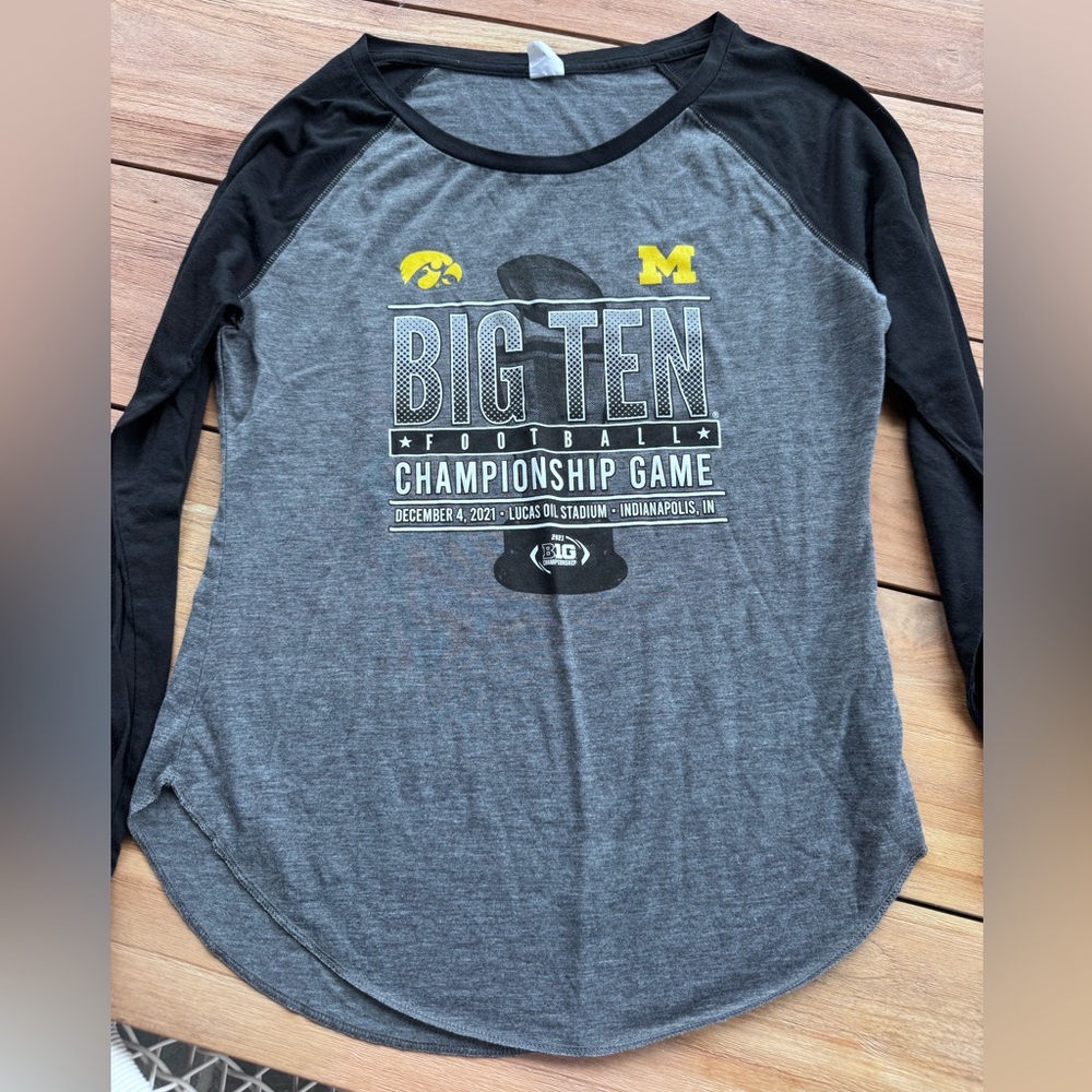 Sport-Tek Gray and Black Long Sleeve Tee